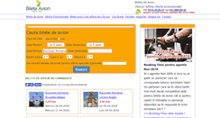 Desktop Screenshot of bileteavion.ro